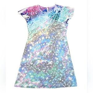 Cubism Dress Women’s Size  Medium Multicolor Vacation  Lightweight Made In USA